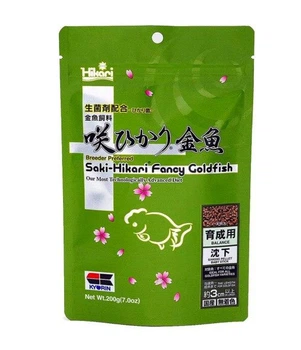 Корм Saki-Hikari Fancy Goldfish Balance 200 g (тонущие гранулы SS 2,8-3,3 мм для золотых рыбок длиной от 3 см с пробиотиком)