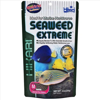 Корм Hikari Marine Seaweed Extreme Medium 250 g для растительноядных морских рыб