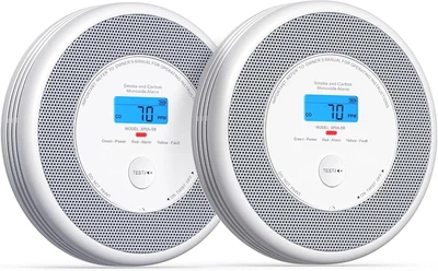 Детектор диму та чадного газу X-Sense XP0A-iR Wi-Fi, 2 шт., голосове сповіщення, визначення місця, CO + дим, 85 дБ