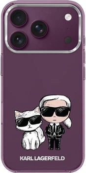 Чохол Karl Lagerfeld IML Karl&Choupette Bodies Sketch Print MagSafe для Apple iPhone 18 Pro / 17 Pro Burgundy (3666339661007)