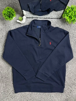 Чоловічий світшот Polo Ralph Lauren Zip Синій S (POLO-HALF-ZIP-BLU-S)