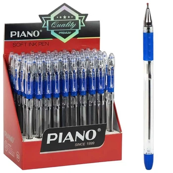 Ручка шариковая с масляными чернилами PIANO PT-121 синий 0,7мм