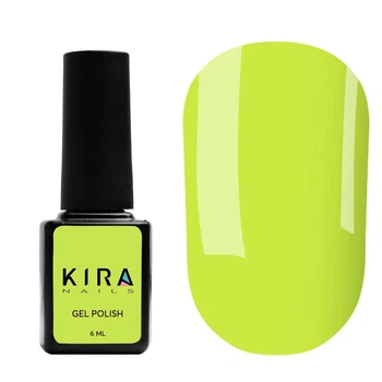 KIRA NAILS Гель лак №123 (світло-салатовий), 6 мл