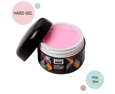 KIRA NAILS Hard Gel Гель для нарощування Pink, 30 г