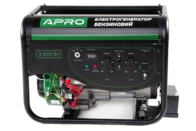 Генератор Apro бензиновый 4-х тактный 3.0/3.2 кВт электрозапуск 852105