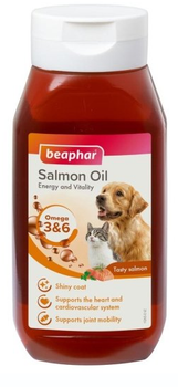 Лососева олія для котів і собак Beaphar Salmon Oil з Омега-3 та Омега-6 для шкіри й шерсті, 430 мл (BAR11285)