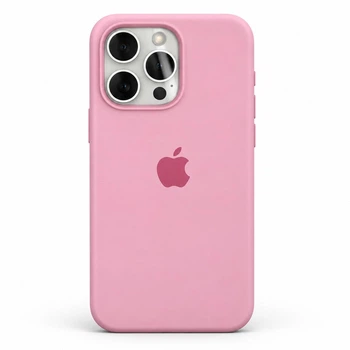 Силіконовий чохол матовий рожевий, для iPhone 14 Pro