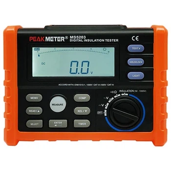 Мегаомметр PROTESTER MS5203 0-10 ГΩ 180x140x65 мм Чёрный
