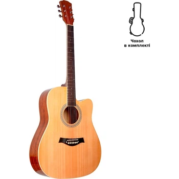 Акустическая гитара Alfabeto Walnut41 с чехлом (17-5-41-27)