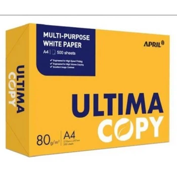 Папір для друку А4 April Ultima Copy щільністю 80 г/м2 клас B 500 аркушів білий офісний папір для лазерних та струменевих принтерів