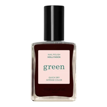 Лак для ногтей с красно-черным оттенком Manucurist Green Hollyhock 15 мл