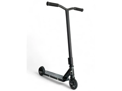 Трюковой самокат Scooter Print для детей от 5 лет до 100 кг алюминиевый диск колеса платформа 34х10 см ABEC-9 черный