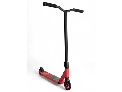 Детский трюковой самокат Stunt Scooter от 5 лет с PU колесами 100х25 мм алюминиевым диском подшипниками ABEC-9 нагрузка до 100 кг красный