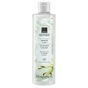 Гель для душа Белая Лилия, Avon Senses White Lily & Musk, 250 мл