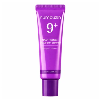 Сонцезахисна есенція — NUMBUZIN No.9 NAD+ Peptides Dewy Sun Essence SPF50+ PA++++ — Зволожувальна сонцезахисна есенція з NAD+