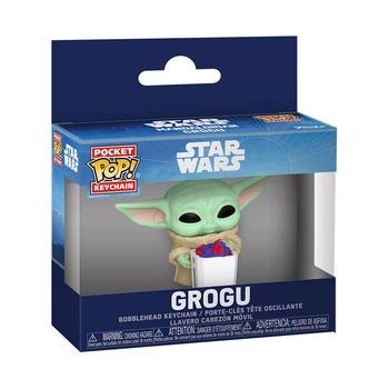 Фігурка на кліпсі Funko POP! Star Wars Ґроґу з попкорном (90454)