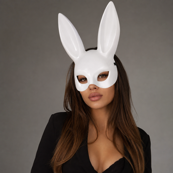 Маска Зайчик Playboy Aurora Белая