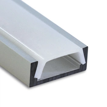 Профиль алюминиевый Feron для LED ленты накладной серебро 2м + Рассеиватель для LED-ленты (CAB262)