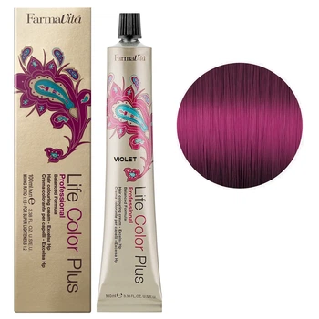 Стійка крем-фарба для волосся FarmaVita Life Color Plus Фіолетовий мікстон (VIOLET) 100 мл