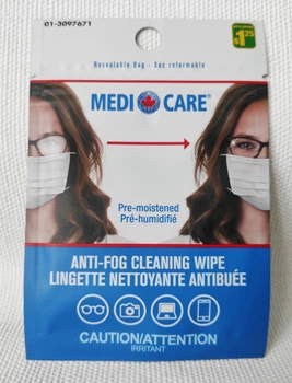 Вологі серветки проти запотівання окулярів та оптики Medi Care Anti-Fog