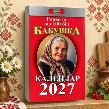 Календарь отрывной «Бабушка. Рецепты от 100 бед» 2027 на каждый день, на украинском языке