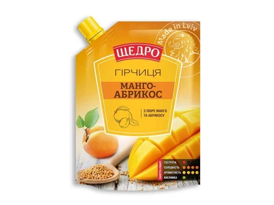 Гiрчиця ЩЕДРО 120г манго/абрикос д/п