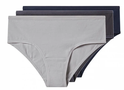 Трусики-хипстеры набор 3 шт. хлопковые для женщины Esmara LYCRA® 486941 S Комбинированный