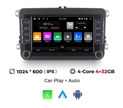 Сенсорная Автомагнитола Android 7″ дюймів 2 Din для VW Seat Skoda Passat Golf Polo 4/32Gb