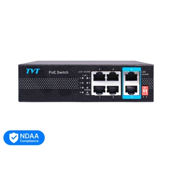 PoE коммутатор TVT TD-B2204S1-PEU с 6 портами