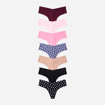 Набор трусиков танга женских Victoria's Secret 654809045 XL 7 шт Яркий микс (1162196920)