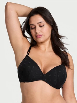 Бюстгальтер с Push-up без косточек Victoria's Secret 695113965 32C Черный (1160457170)