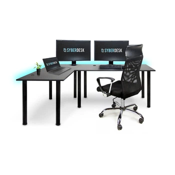 Компьютерный стол SyberDesk, с регулировкой высоты, 185 × 120 см