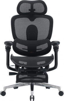 Крісло офісне Sihoo c500 v2 Black з підставкою для ніг