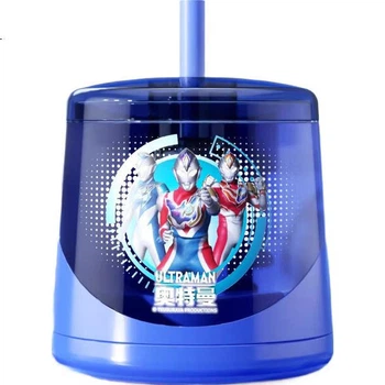 Автоматическая точилка для карандашей SHIGUANGXUE Ultraman, королевский синий, точилка для карандашей Ultraman Deke, подарок для учеников детского сада и начальной школы, подарок на День защиты детей.