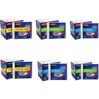 Чистые DVD+R диски Lenovo, скорость 16x, 4,7 ГБ, серия Archive, упаковка из одного диска, 10 штук в упаковке
