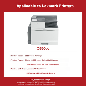 Тонер-картридж Befon для Lexmark C950de/C952/C954de Black