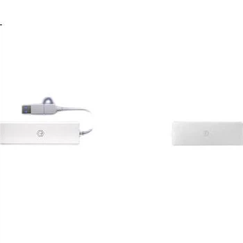 Оригінальний JD чотиривхідний розгалужувач Type-C на USB з двома головками (довжина кабелю 0,2 м), концентратор жорстких дисків, розгалужувач USB-подовжувач, адаптер для ноутбуків та смартфонів