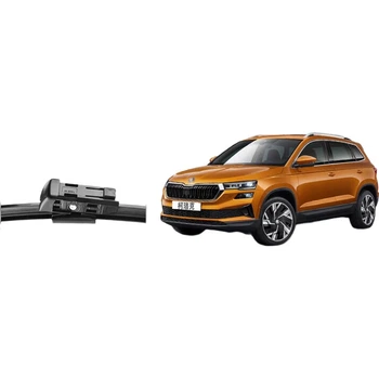 Спеціальні безрамні щітки склоочисників YITU Skoda Karoq, склоочисники Karoq, щітки склоочисників Karoq, оригінальні заводські щітки склоочисників (1 пара), гумова накладка класу А