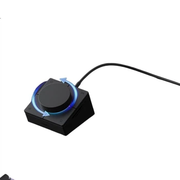 Розширювальна док-станція Hagibis Knob Desktop Hub USB-адаптер з кількома портами для настільного комп'ютера MacBook, ноутбука, регулювання гучності, контролера екрана, ярлик-концентратора