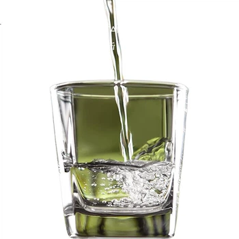 Стеклянная кружка Ocean Imported Glass Cup, кружка для зеленого чая, пивная кружка, термостойкая кружка для воды объемом 195 мл, в комплекте с подносом и подставкой для чашки.