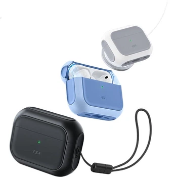 Чехол ESR для AirPods Pro 3-го поколения 2025 года, новый, MagSafe, для беспроводной зарядки, Bluetooth, противоскользящий, защита от падений, черный.
