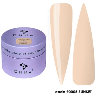 Гель для моделювання DNKa Builder Gel Light 0005 Sunset згущене молоко 30 мл
