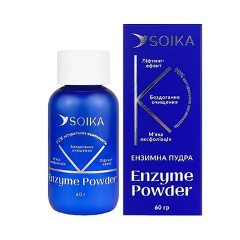 Пудра энзимная для умывания Soika Enzyme Powder с экстрактом центеллы азиатской и алоэ 60 г