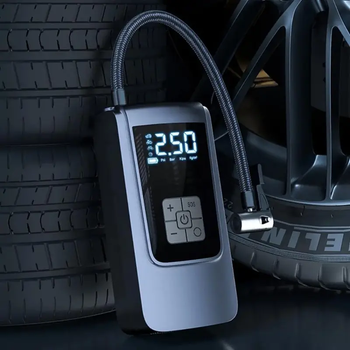 Компрессор автомобильный Suitu аккумуляторный портативный 150 PSI 2000 mAh с LED-дисплеем Black