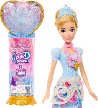 Ігровий набір із лялькою Disney Princess Jewel Reveal Cinderella Попелюшка: Сяйво коштовностей