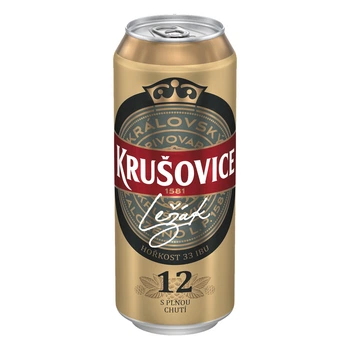 Пиво Krušovice Ležák, 5,0% (24 жб по 0,5л, Чехія). Завод Heineken Česko