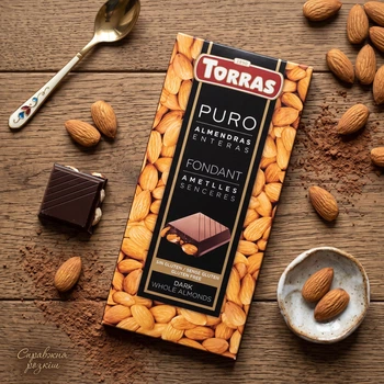 Шоколад Torras Puro Fondant Almonds 200 гр