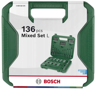 Zestaw bitów i wierteł Bosch Pick and Click MultiConstruction 136 szt. (4059952731391)