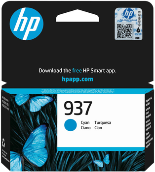 Картридж HP No.937 Cyan 800ст (4S6W2NE)