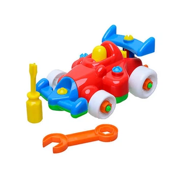 Конструктор Машинка Гонка Toys-plast ИП.30.000 с отверткой, развивающий набор для детей